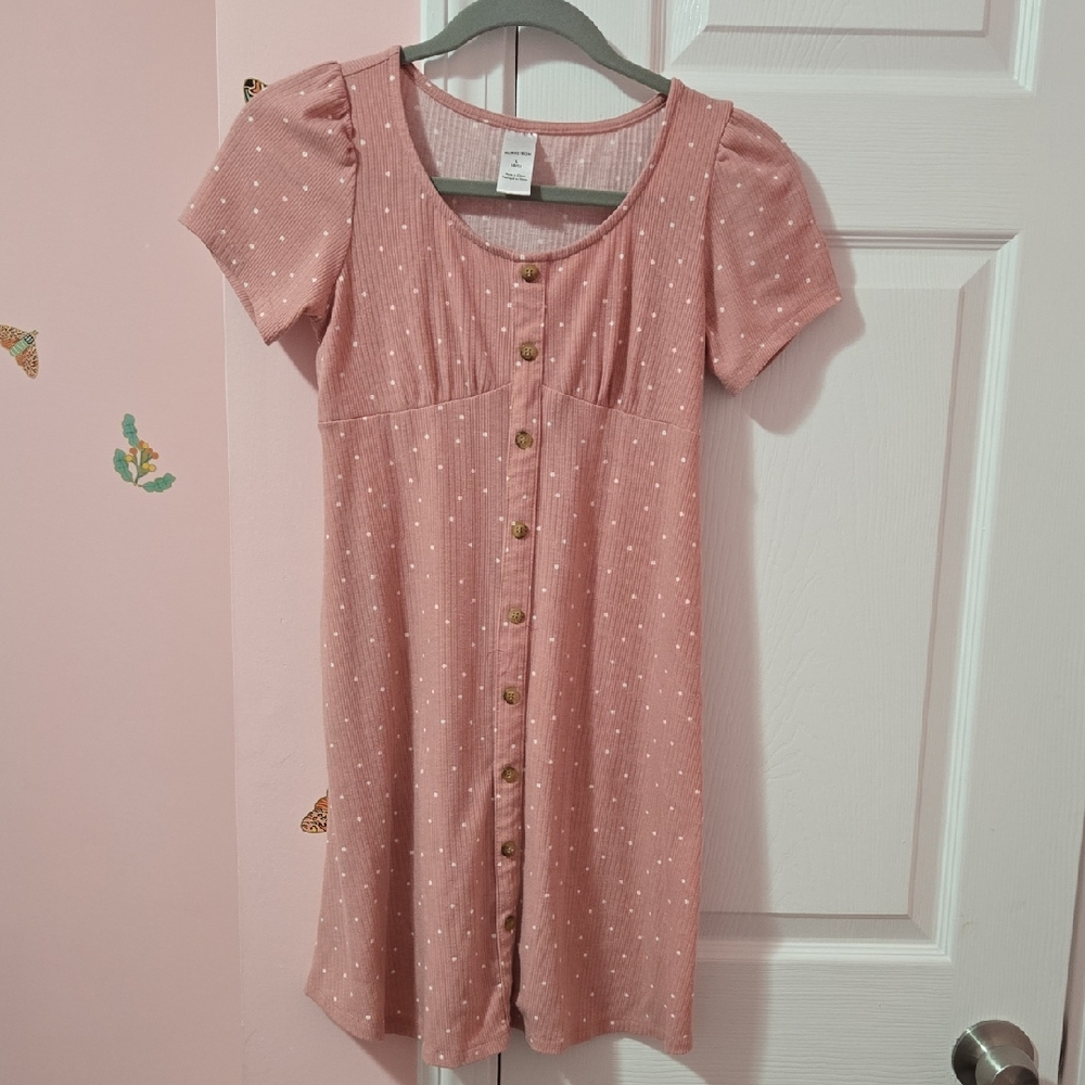 Nordstrom Pink Polka Dot Kids Dress